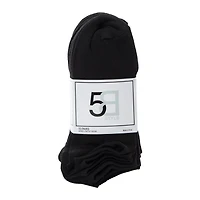 Ladies Solid Black Low Cut Socks 15-Pack