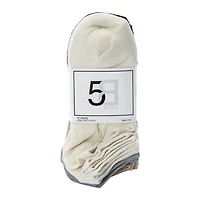 Ladies Solid Neutrals No-Show Socks 15-Pack