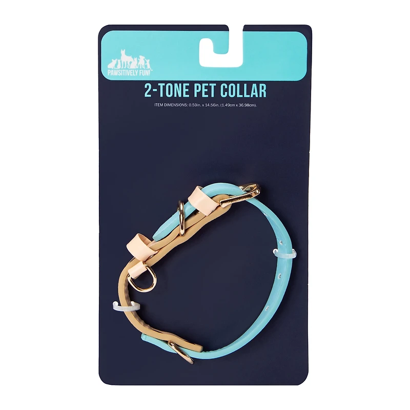 Pawsitively Fun! 2-Tone Pet Collar