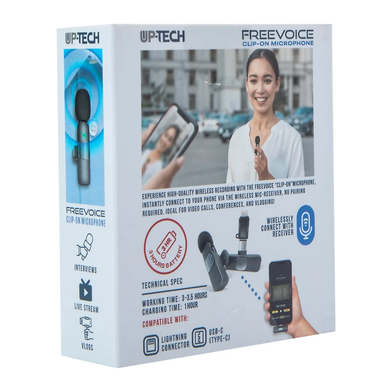 FreeVoice Clip-On Microphone