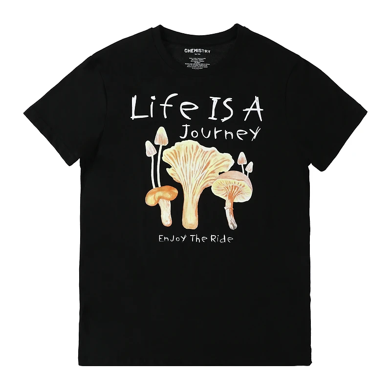 'Enjoy The Ride' Mushroom Graphic Tee