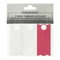 Tumbler Lid Plate 3-Count