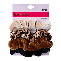 Velvet Twister Scrunchie Set 4-Count