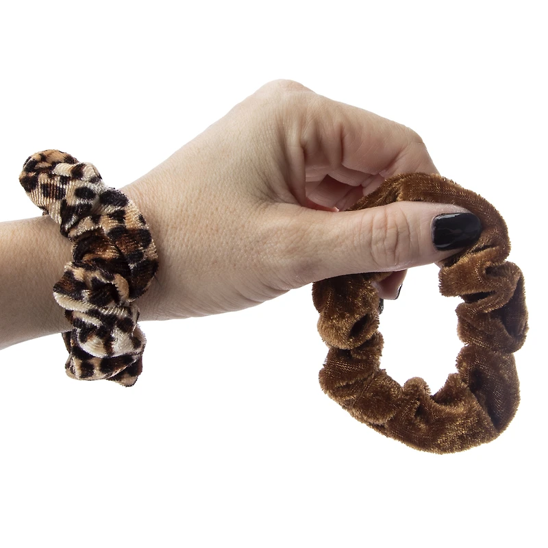 Velvet Twister Scrunchie Set 4-Count