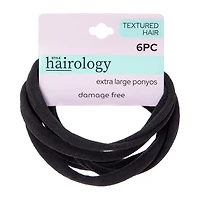 Black Extra Large Ponyos 6-Count