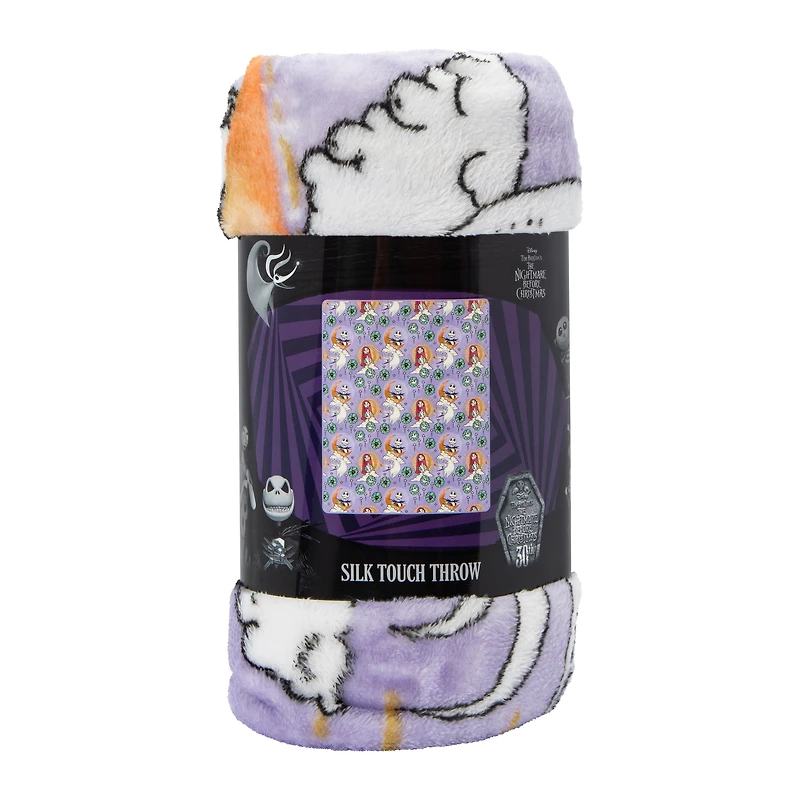 Disney Tim Burton's The Nightmare Before Christmas Silk Touch Throw Blanket 40in x 50in