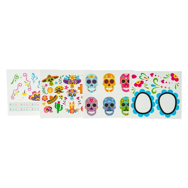 Face and Body Glow Stickers Pack 4-Sheets