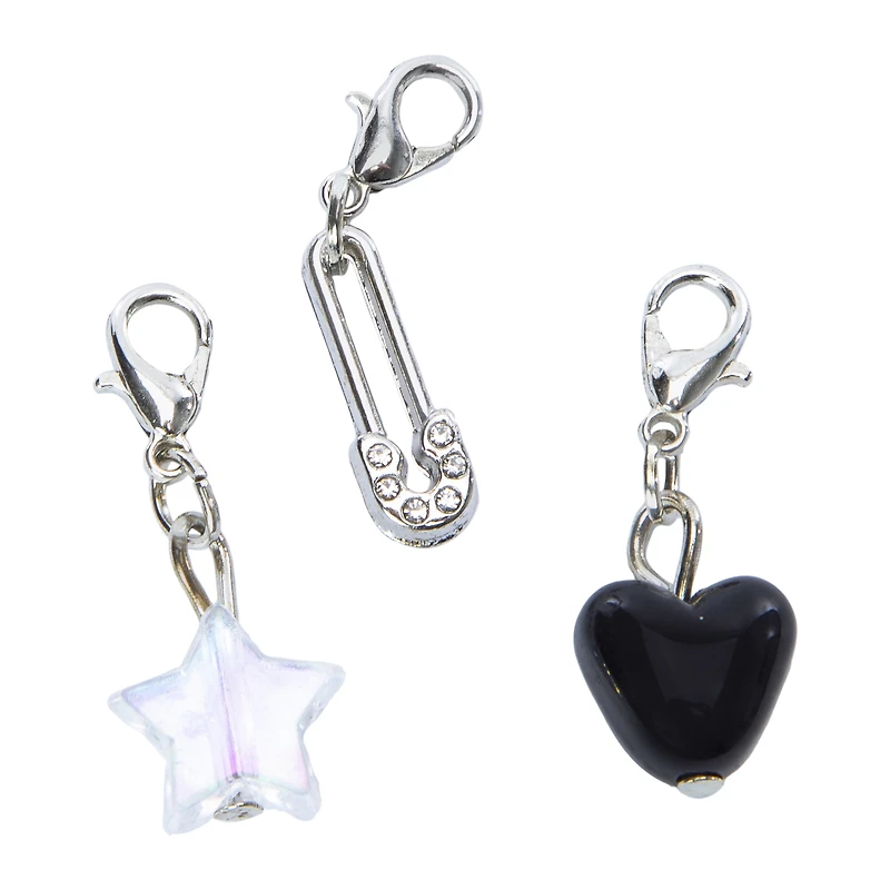 Novelty Removable Jewelry Charms 3-Count