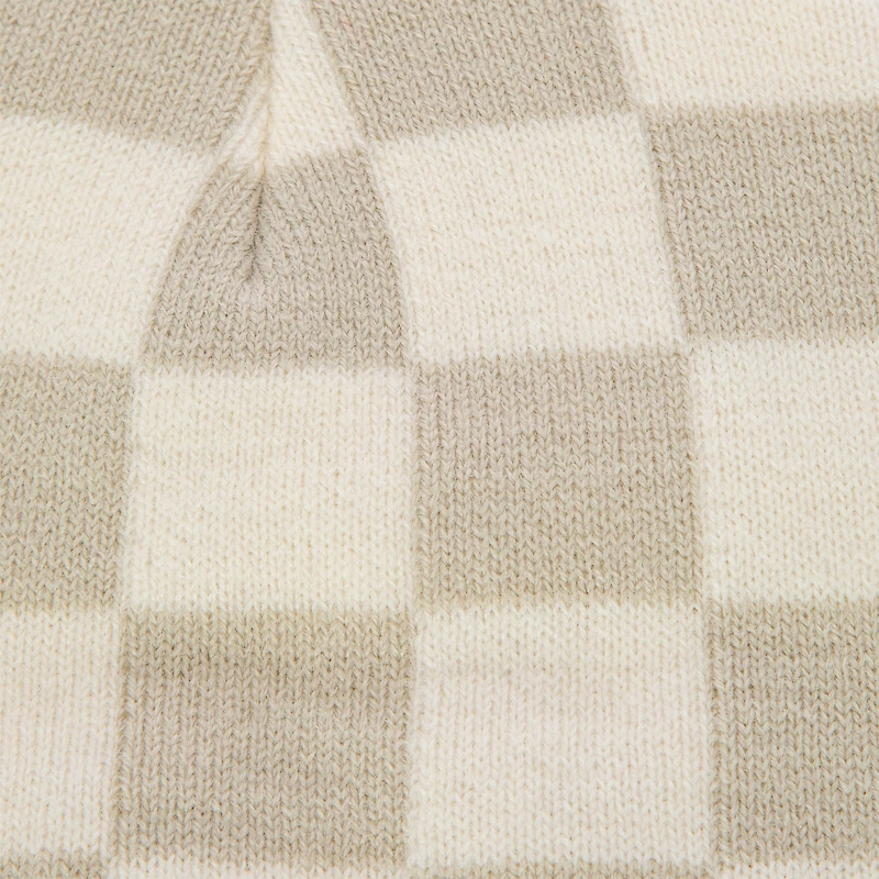 Patterned Knit Beanie Hat
