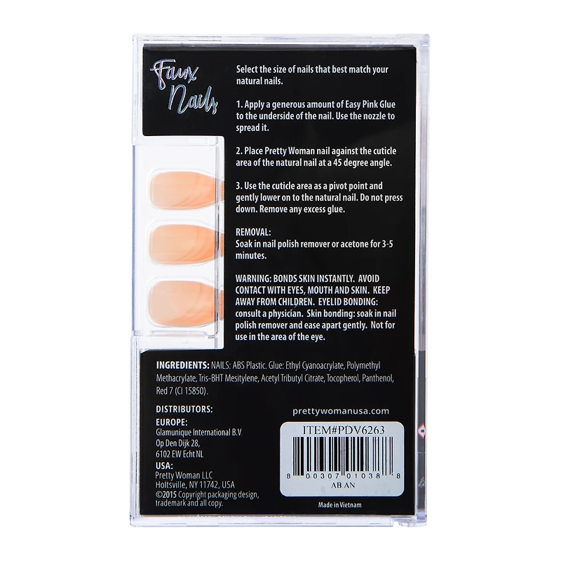 Pretty Woman Faux Nails 24-Piece Set