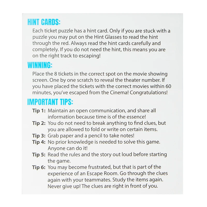 The Escape Room Game: Haunted Cinema Edition