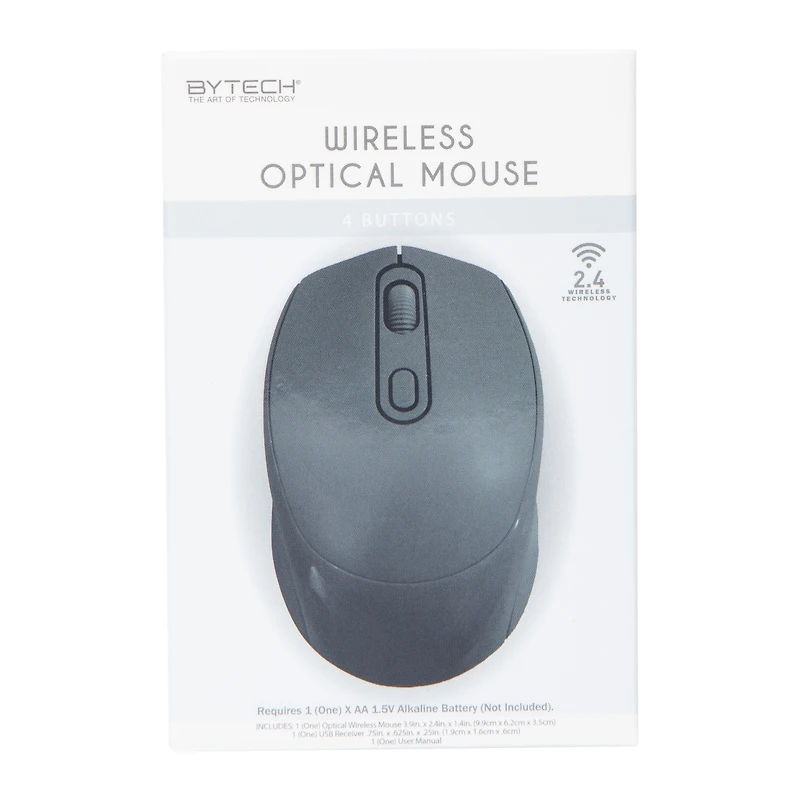 By-Tech® Wireless Optical Mouse
