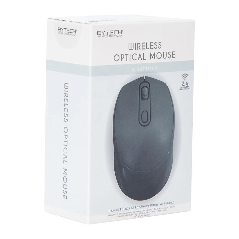 By-Tech® Wireless Optical Mouse