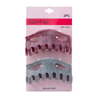 Marbleized Hair Claw Clips 2-Pack