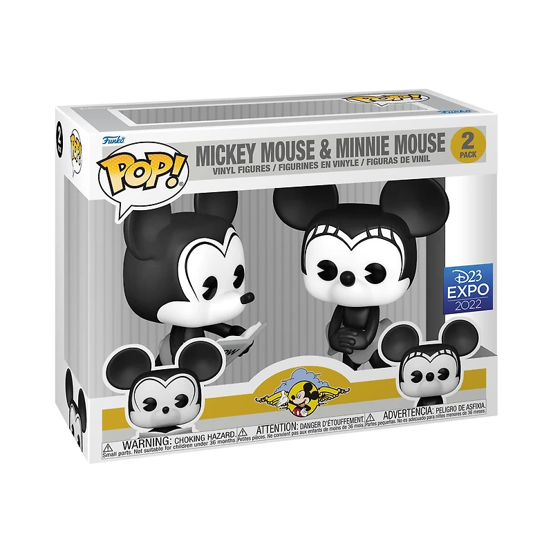 Funko Pop! Disney Mickey Mouse & Minnie Mouse Vinyl Figures 2-Count