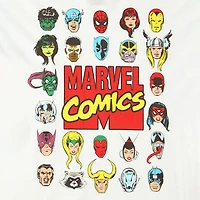 Marvel Comics Hero Faces Graphic Tee