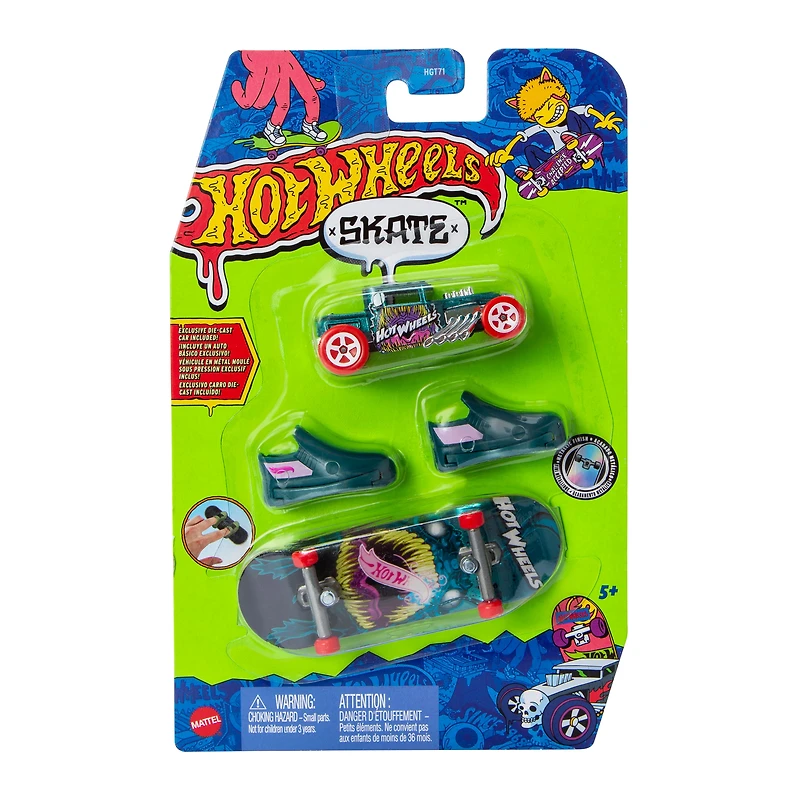 Hot Wheels® x Tony Hawk Fingerboard Skate Set (Styles May Vary)