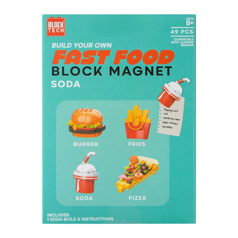 Build Your Own Food Block Magnet 44 Pcs