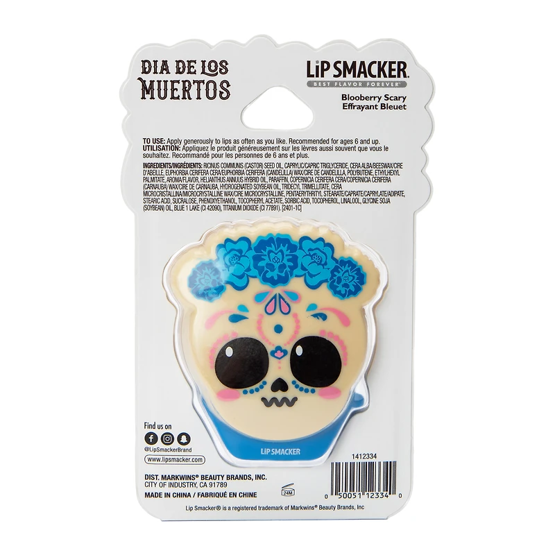 Lip Smacker® Dia De Los Muertos Lip Balm 0.26oz - Blooberry Scary