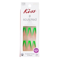 Kiss® Sculpted Neon Extra Long Press-On Nails