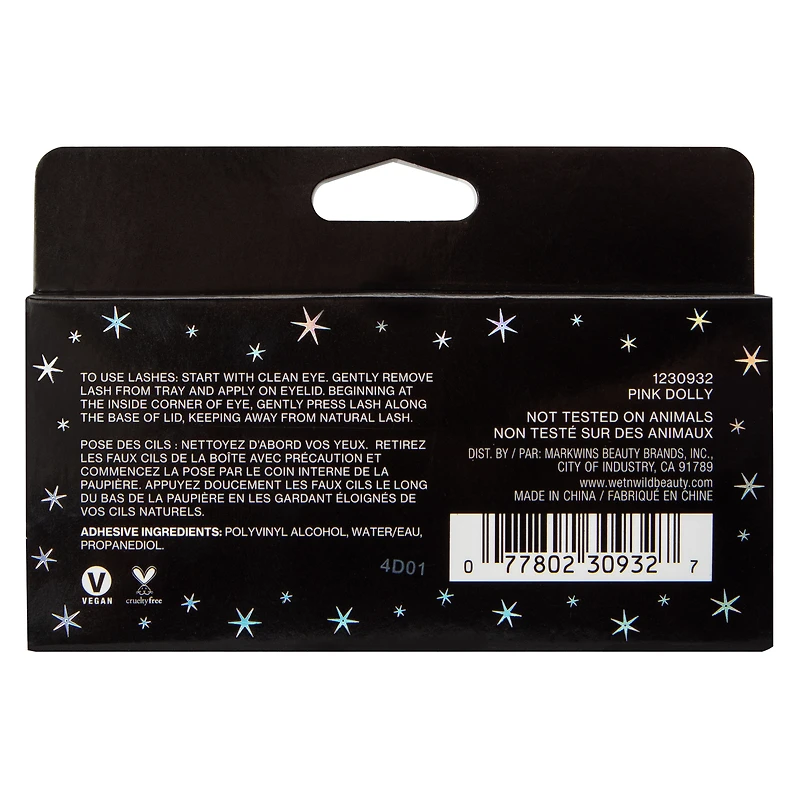Wet N' Wild® FM Fantasy Makers False Lashes - Black/Pink