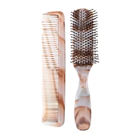 Hair Brush & Comb Set 2-Piece