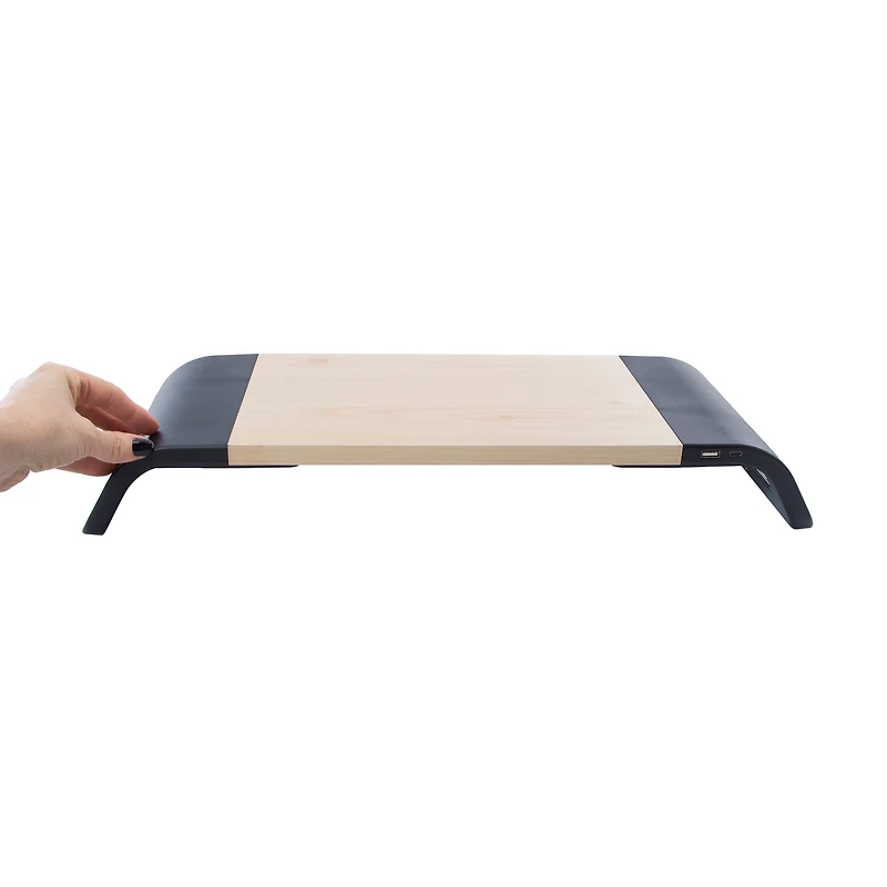 Desktop Computer Monitor Stand With Charging Ports 21in x 7.6in