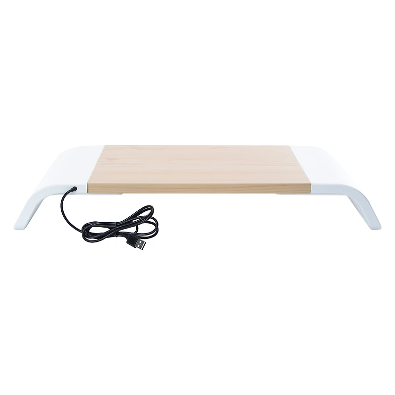 Desktop Computer Monitor Stand With Charging Ports 21in x 7.6in