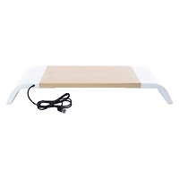 Desktop Computer Monitor Stand With Charging Ports 21in x 7.6in