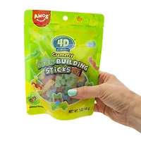 Amos® 4D DIY Gummy Sour Building Sticks 7oz