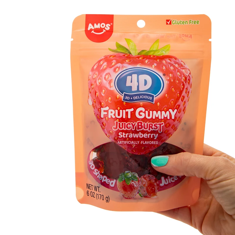 Amos® 4D Fruit Gummy JuicyBurst Candy 6oz