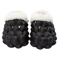 Ladies Fur-Lined Bubbly Clogs