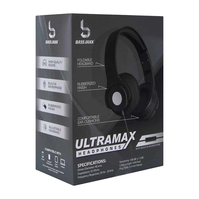 Ultramax Wired Headphones With Mic