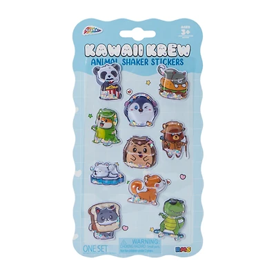 Kawaii Krew Blue Animal Shaker Stickers