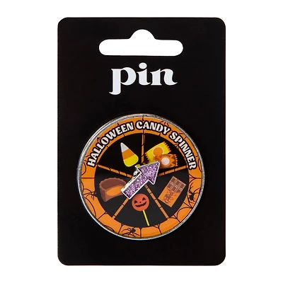 Halloween Candy Spinner Enamel Pin