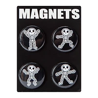 Halloween Skeleton Magnets 4-Count