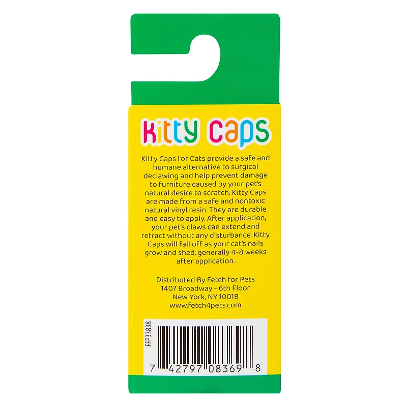 Kitty Caps Black Nail Caps 24-Count