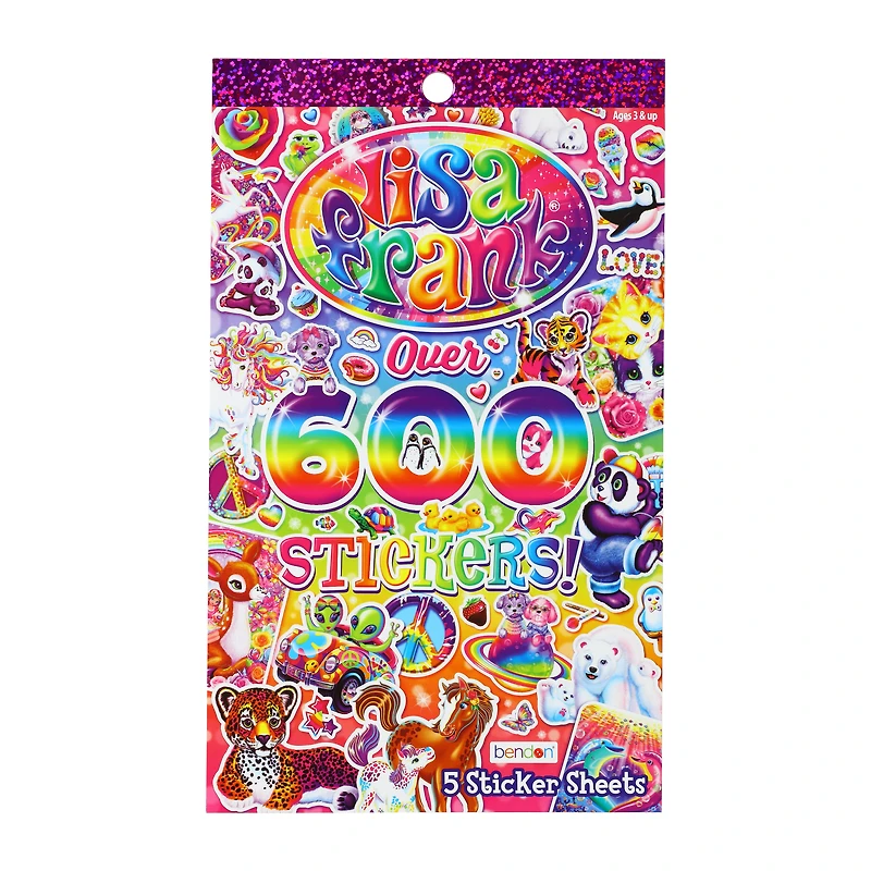 Lisa Frank® Over 600 Stickers Sheet Book