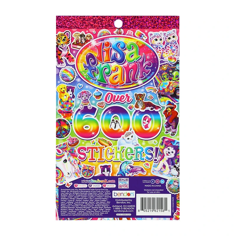 Lisa Frank® Over 600 Stickers Sheet Book
