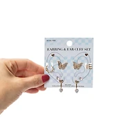 Earring & Ear Cuff Set 6-Pack