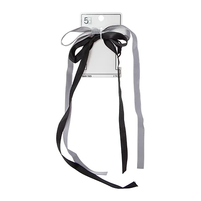 Satin Bow Hair Ties 2-Count