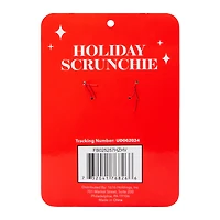 Holiday Christmas Wreath Scrunchie