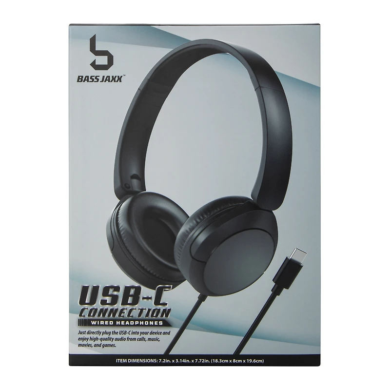 USB-C Connection Wired Headphones With Mic