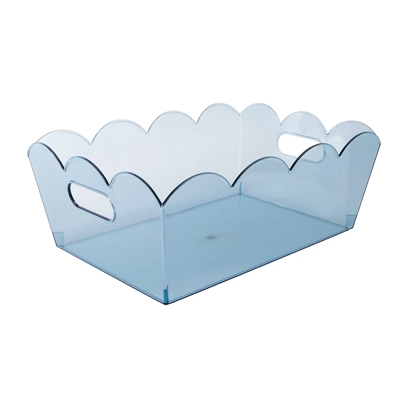 Scallop Plastic Storage Bin