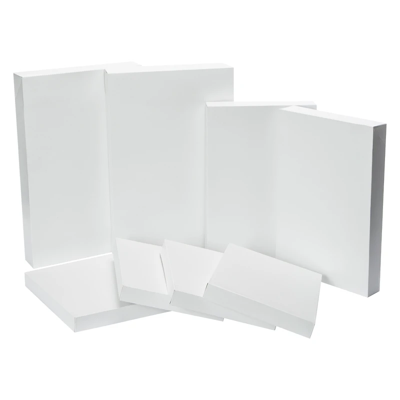 White Christmas Gift Boxes 8-Count
