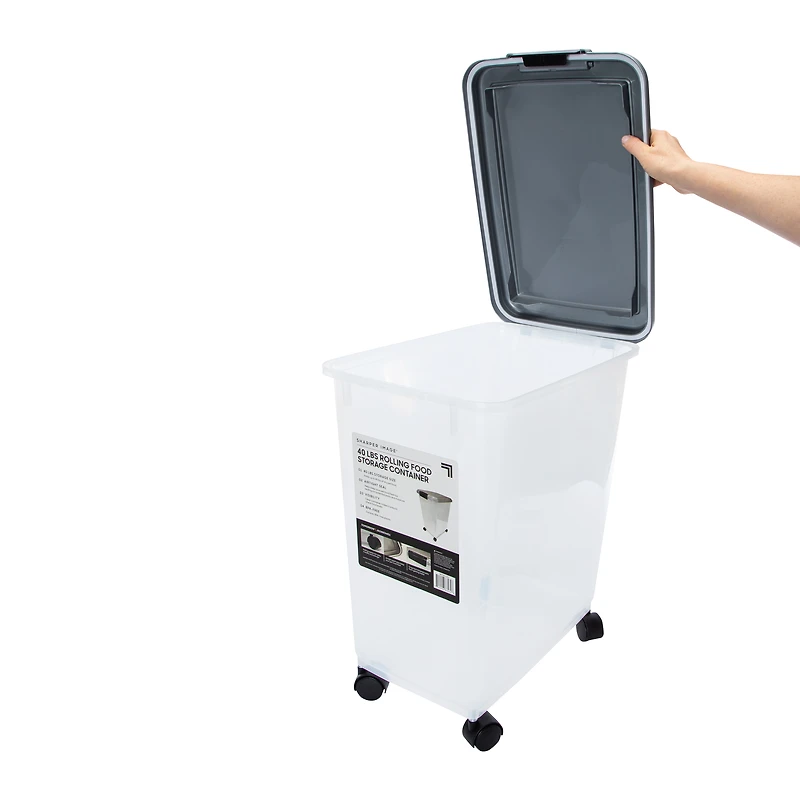 Sharper Image® 40lb Rolling Pet Food Storage Container