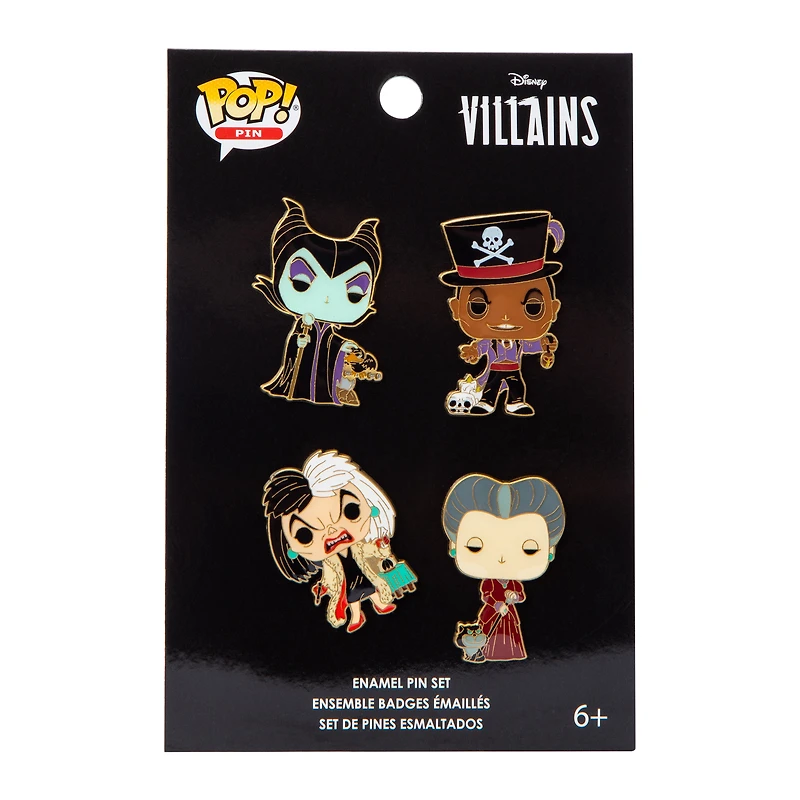 Funko Pop! Disney Villains Enamel Pin Set