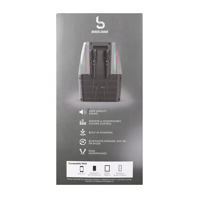 Bass Jaxx™ Dancing Light Show Karaoke Bluetooth® Speaker