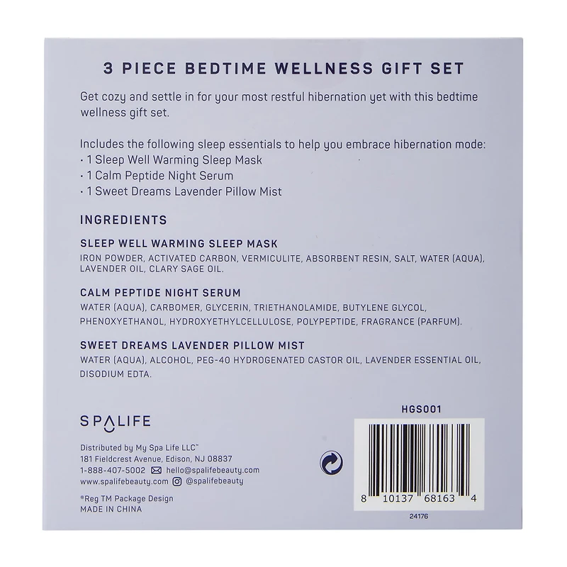 Spalife Hibernation Mode Bedtime Wellness Gift Set