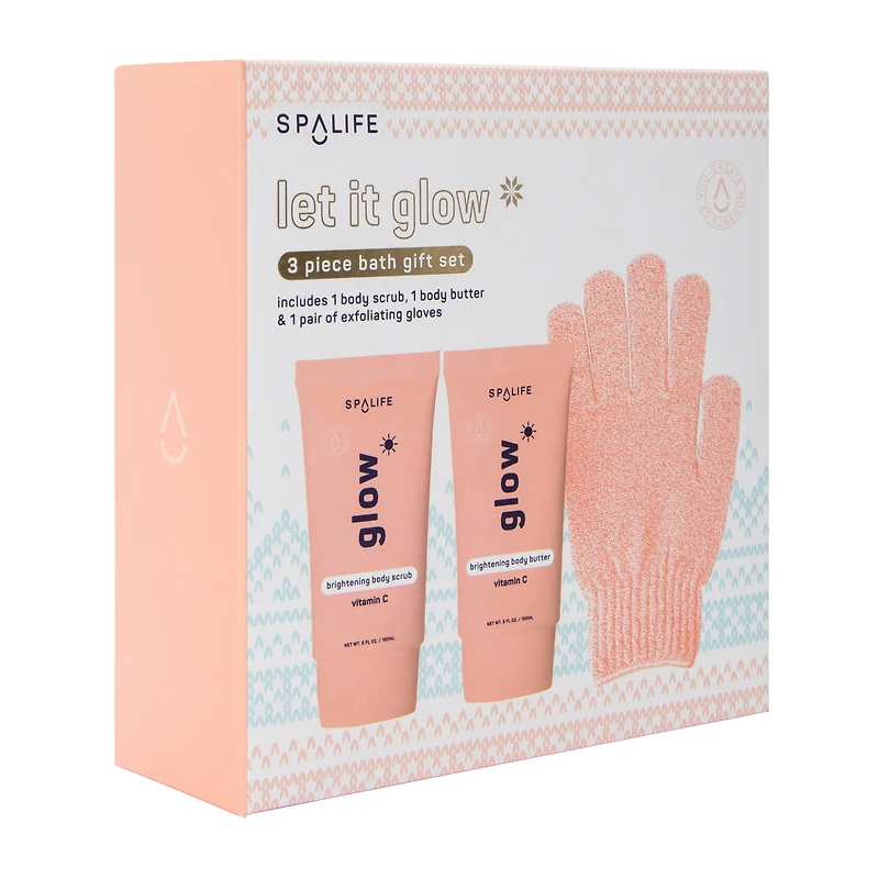 Spalife Let It Glow Bath Gift Set 3-Piece